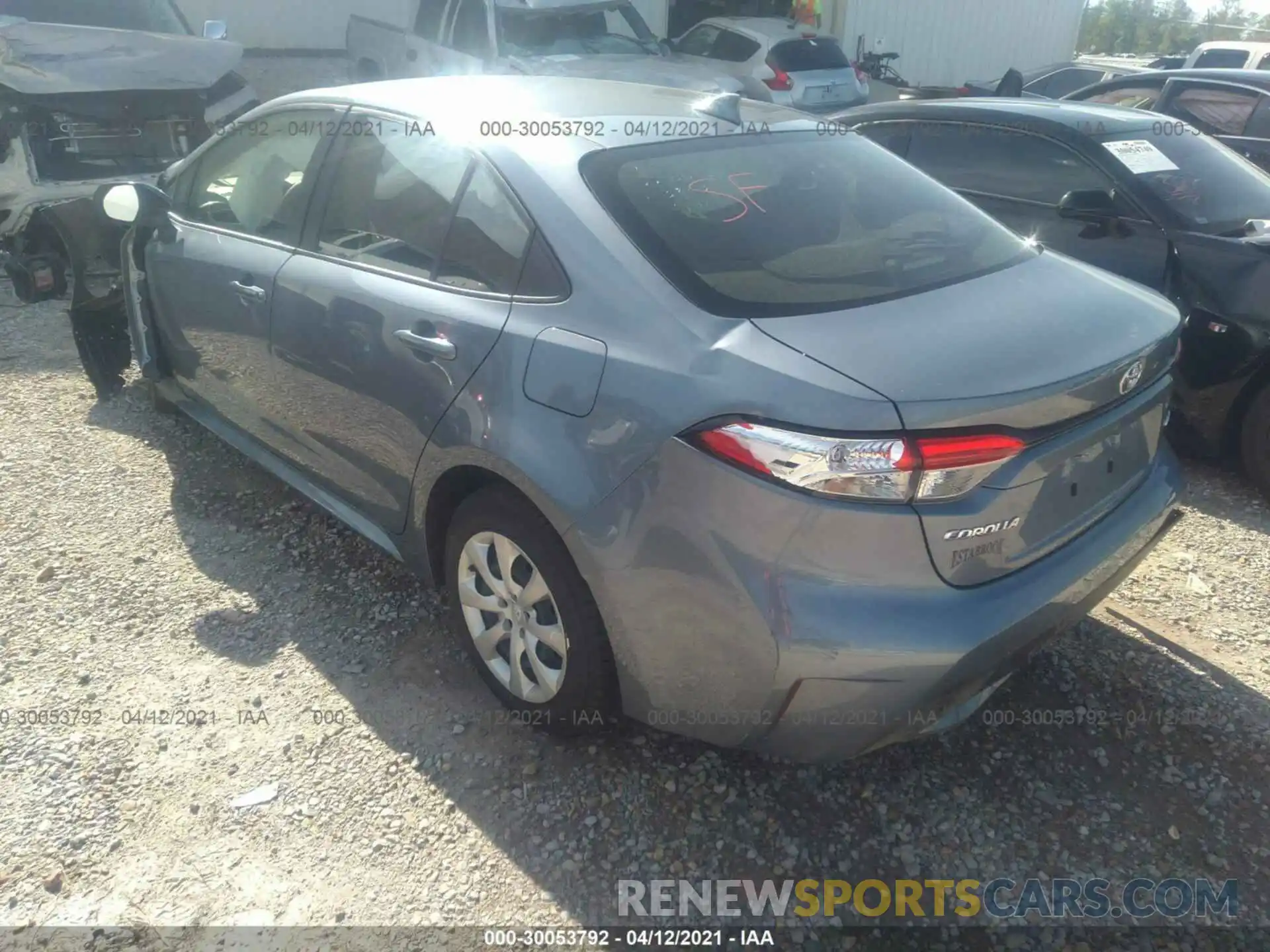 3 Photograph of a damaged car JTDEPMAE9MJ126747 TOYOTA COROLLA 2021