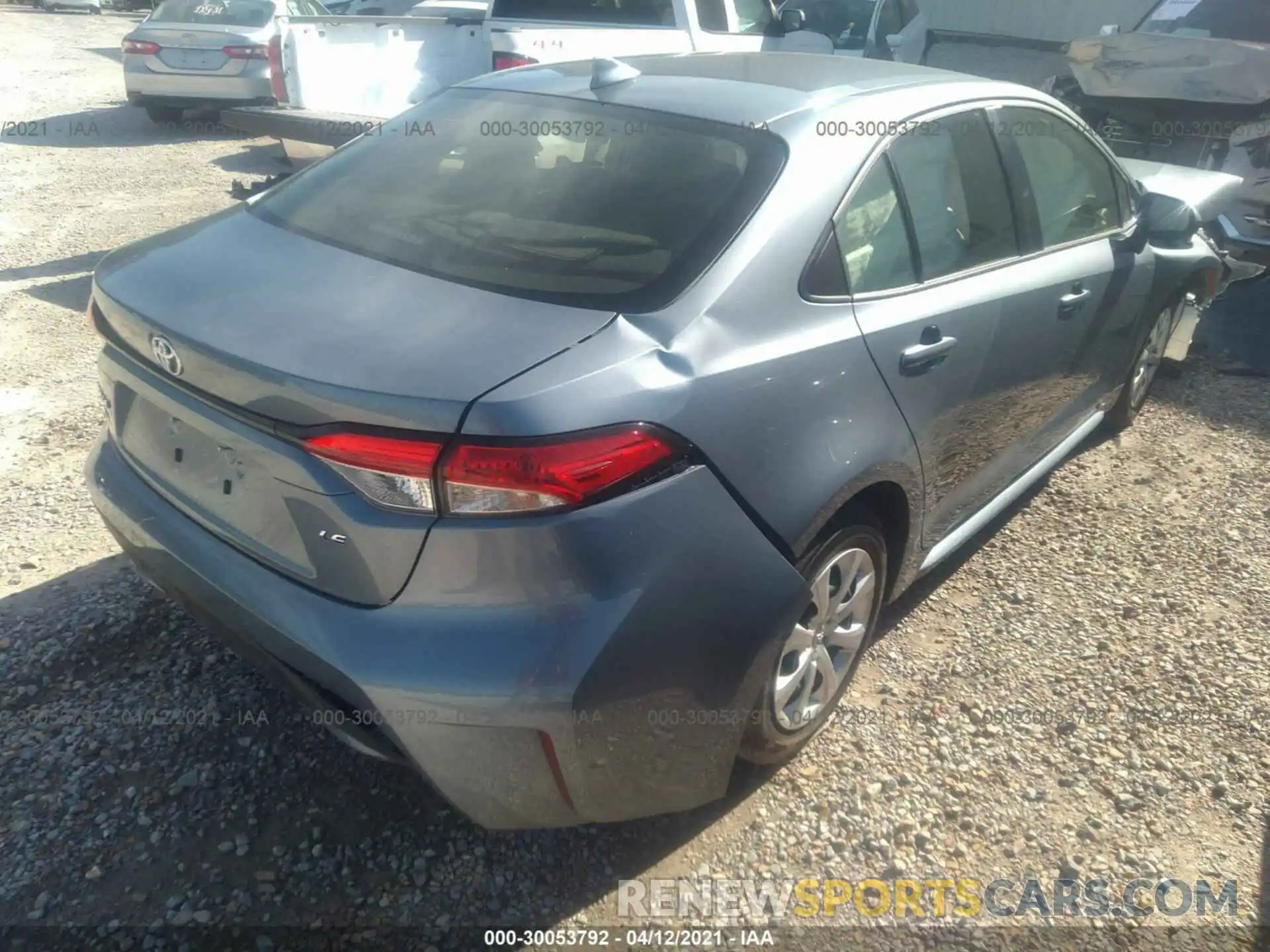 4 Photograph of a damaged car JTDEPMAE9MJ126747 TOYOTA COROLLA 2021