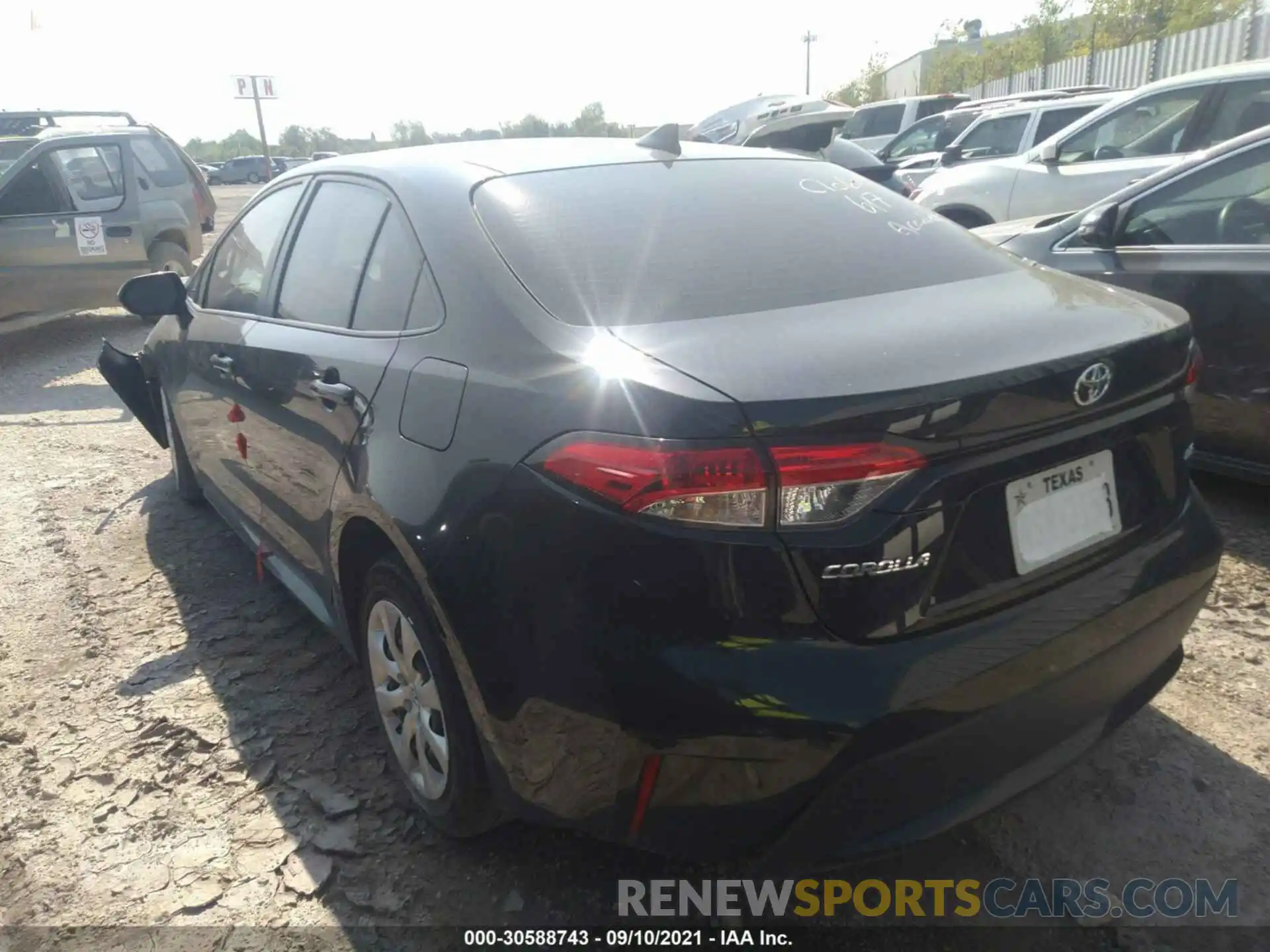 3 Photograph of a damaged car JTDEPMAE9MJ127106 TOYOTA COROLLA 2021