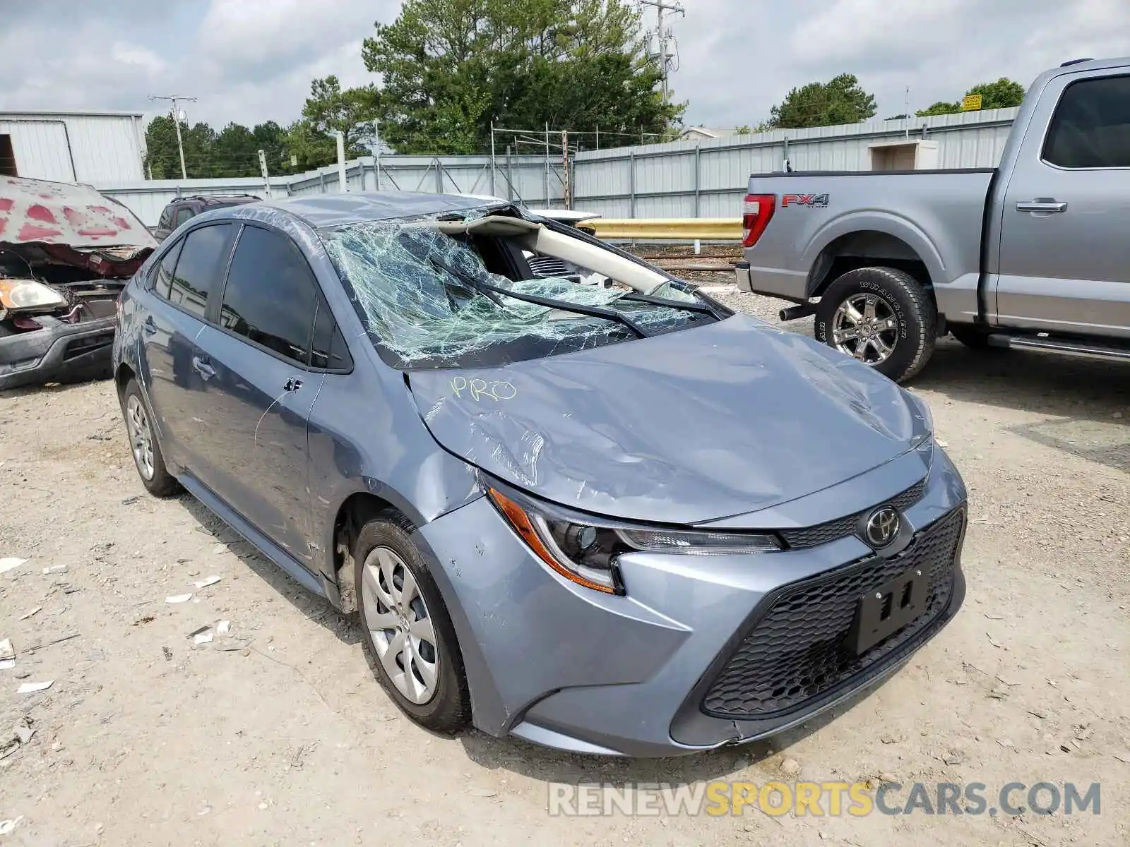 1 Photograph of a damaged car JTDEPMAE9MJ127526 TOYOTA COROLLA 2021