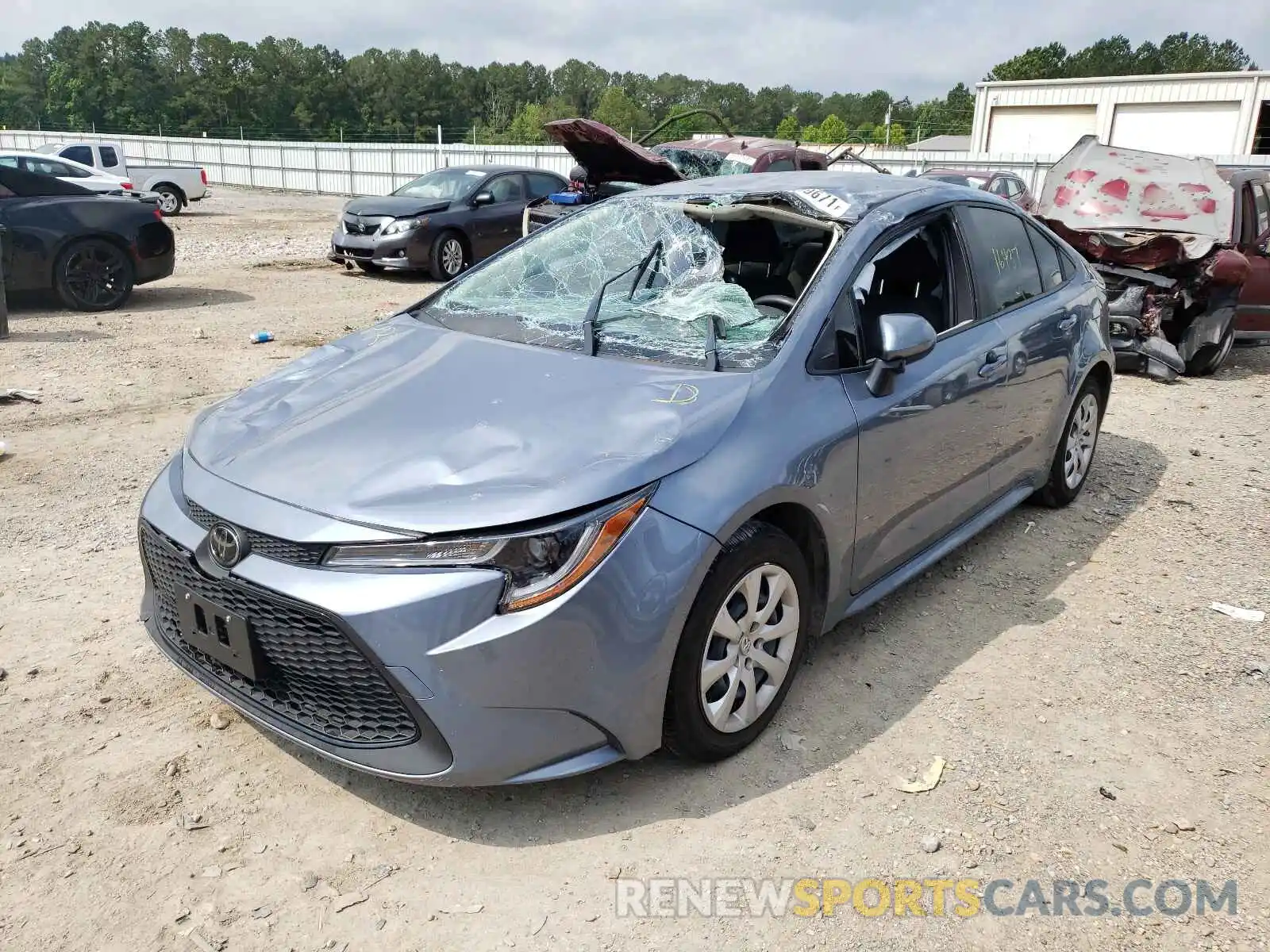 2 Photograph of a damaged car JTDEPMAE9MJ127526 TOYOTA COROLLA 2021