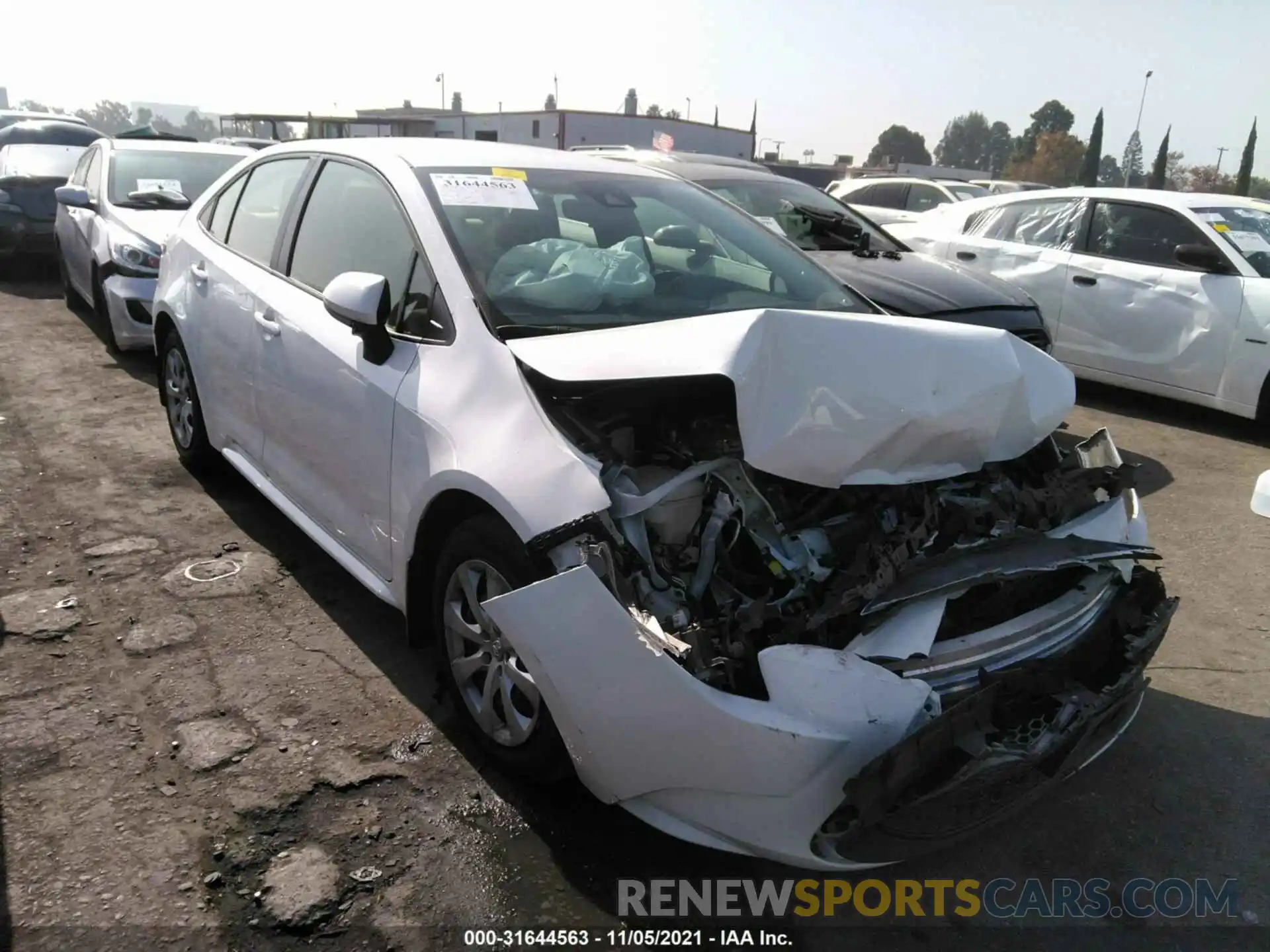 1 Photograph of a damaged car JTDEPMAE9MJ127977 TOYOTA COROLLA 2021