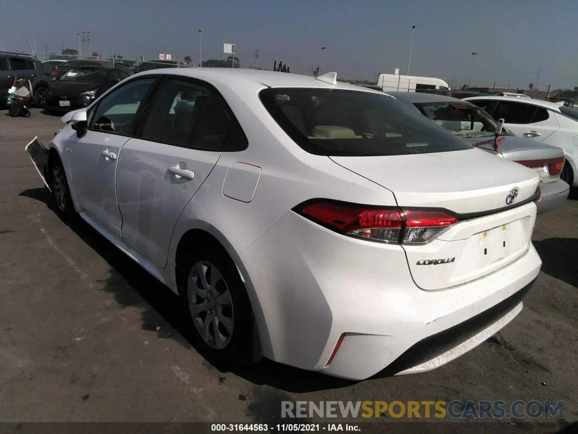 3 Photograph of a damaged car JTDEPMAE9MJ127977 TOYOTA COROLLA 2021