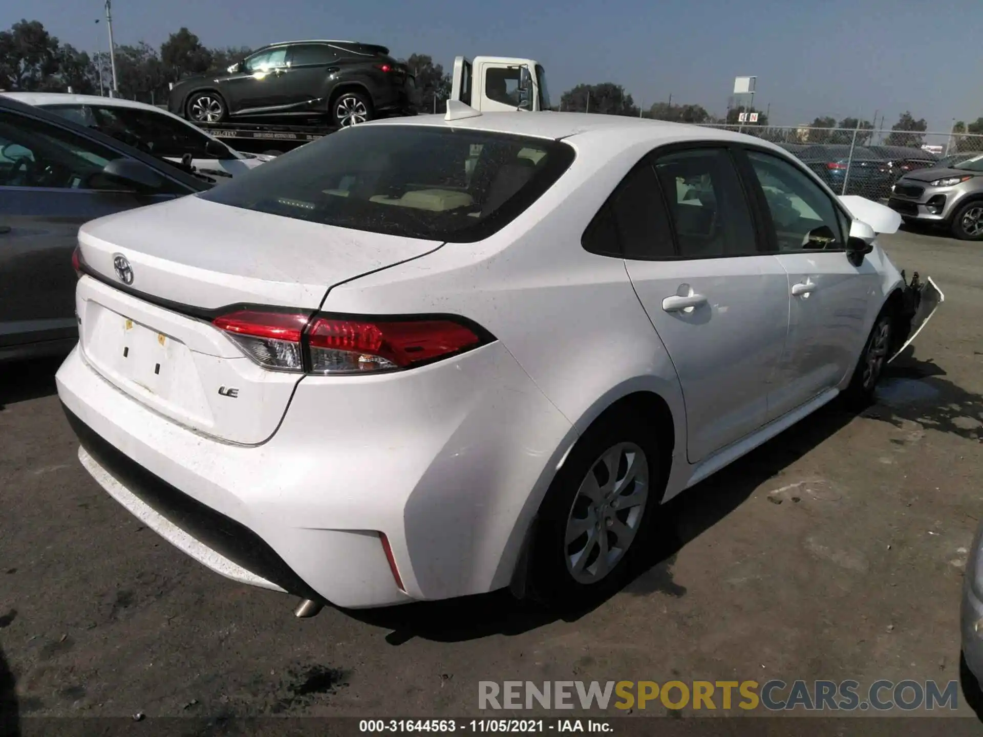 4 Photograph of a damaged car JTDEPMAE9MJ127977 TOYOTA COROLLA 2021