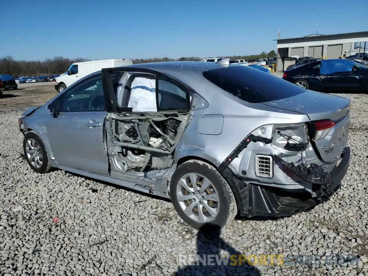 2 Photograph of a damaged car JTDEPMAE9MJ128630 TOYOTA COROLLA 2021