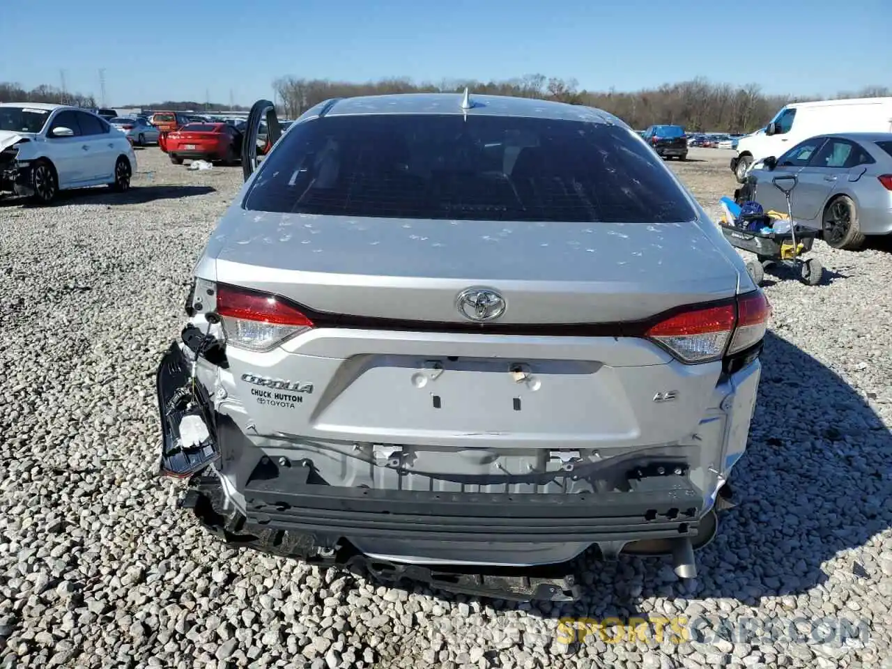 6 Photograph of a damaged car JTDEPMAE9MJ128630 TOYOTA COROLLA 2021