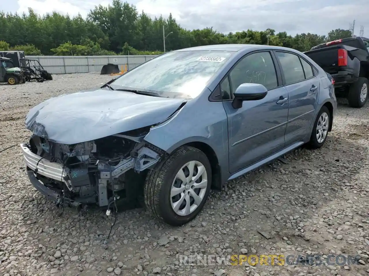 2 Photograph of a damaged car JTDEPMAE9MJ130698 TOYOTA COROLLA 2021