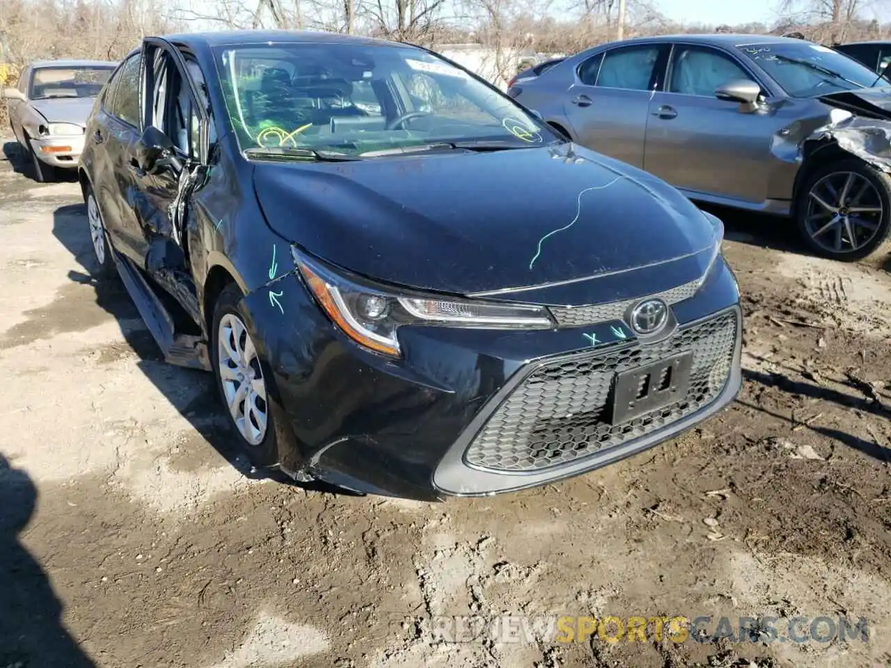 1 Photograph of a damaged car JTDEPMAE9MJ131365 TOYOTA COROLLA 2021