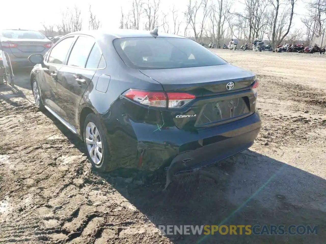 3 Photograph of a damaged car JTDEPMAE9MJ131365 TOYOTA COROLLA 2021