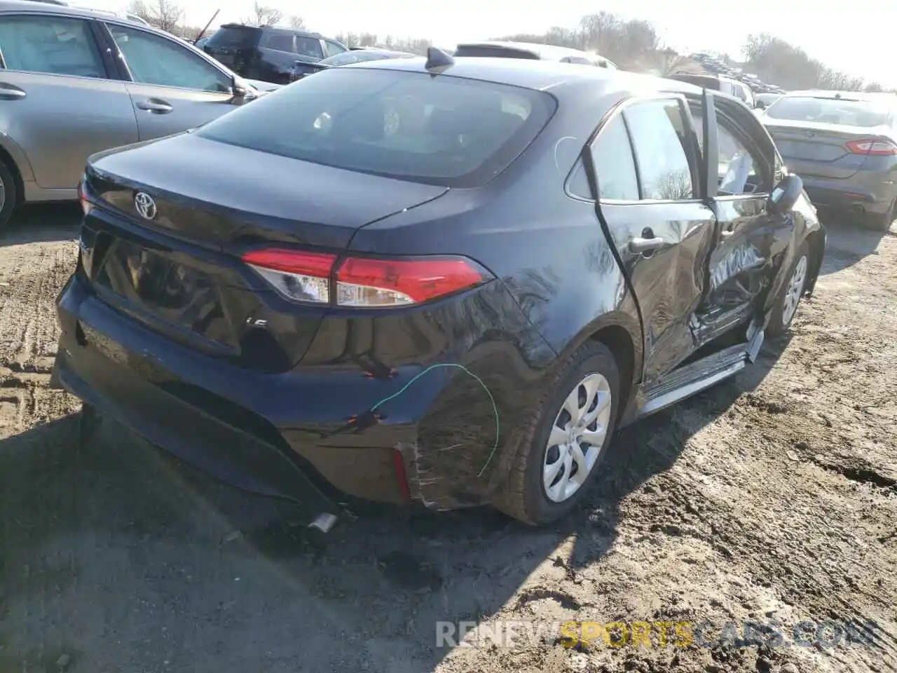 4 Photograph of a damaged car JTDEPMAE9MJ131365 TOYOTA COROLLA 2021