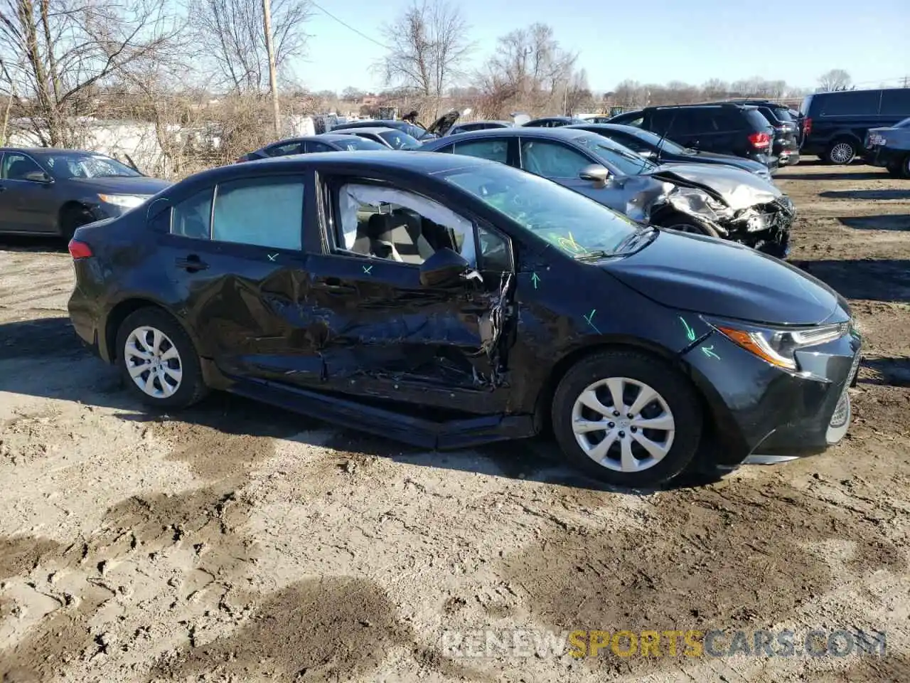 9 Photograph of a damaged car JTDEPMAE9MJ131365 TOYOTA COROLLA 2021