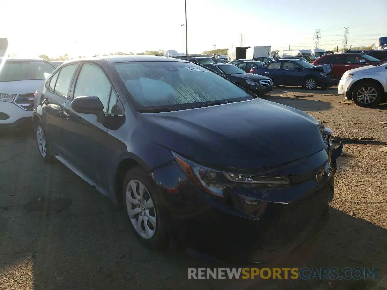 1 Photograph of a damaged car JTDEPMAE9MJ131639 TOYOTA COROLLA 2021