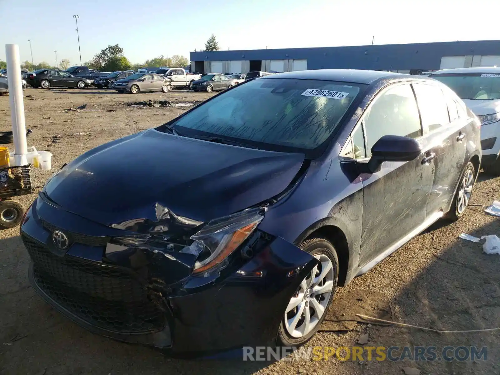 2 Photograph of a damaged car JTDEPMAE9MJ131639 TOYOTA COROLLA 2021