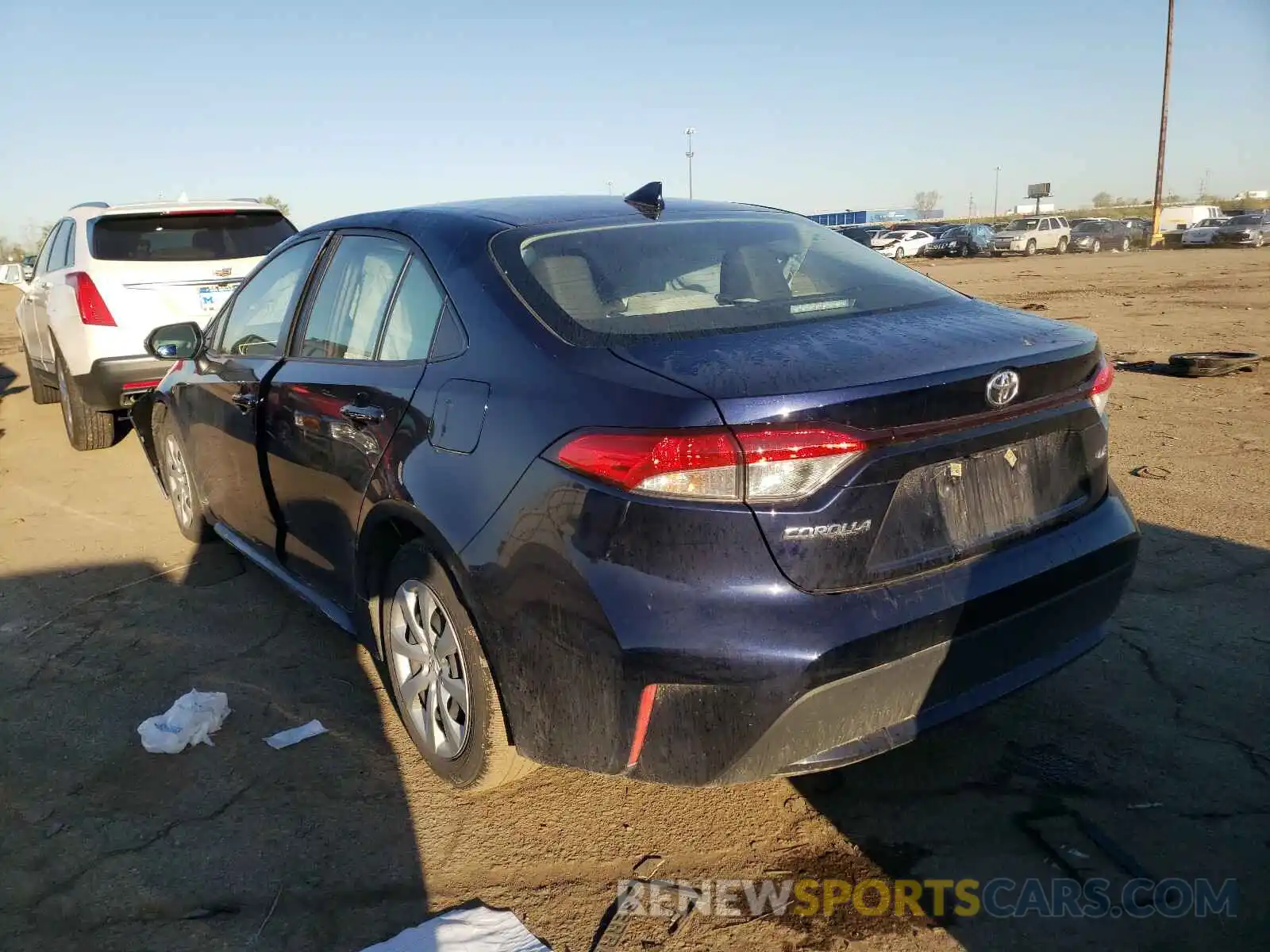 3 Photograph of a damaged car JTDEPMAE9MJ131639 TOYOTA COROLLA 2021