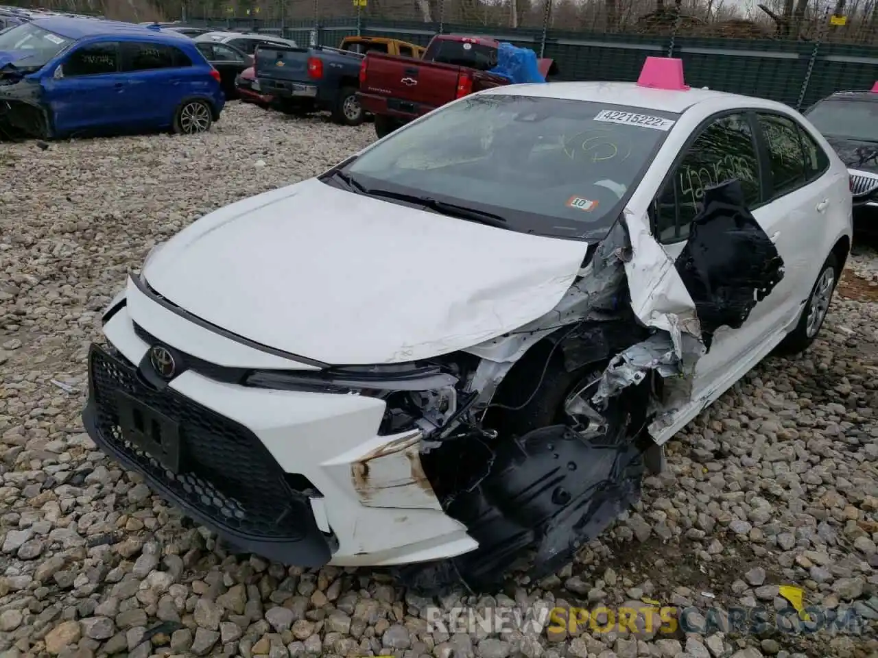 2 Photograph of a damaged car JTDEPMAE9MJ132905 TOYOTA COROLLA 2021