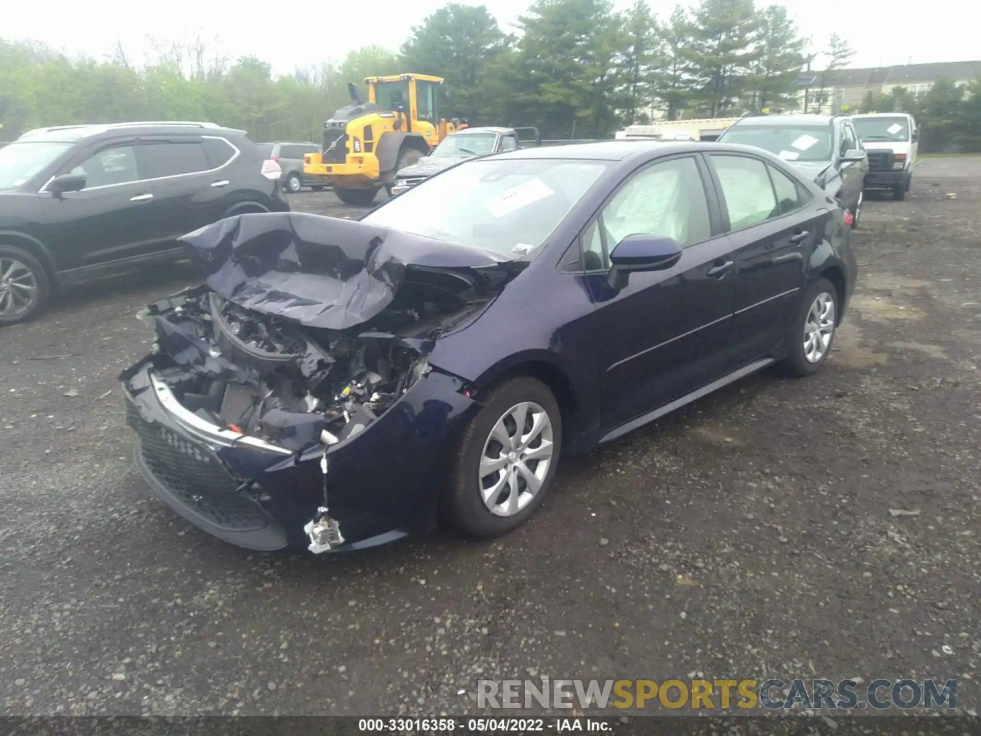 2 Photograph of a damaged car JTDEPMAE9MJ134184 TOYOTA COROLLA 2021