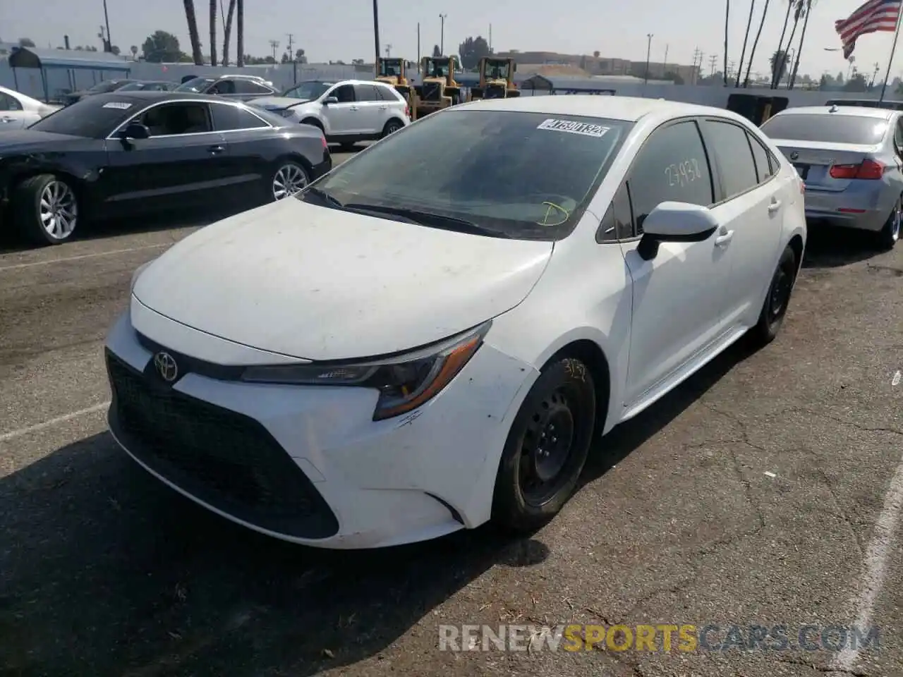 2 Photograph of a damaged car JTDEPMAE9MJ134198 TOYOTA COROLLA 2021