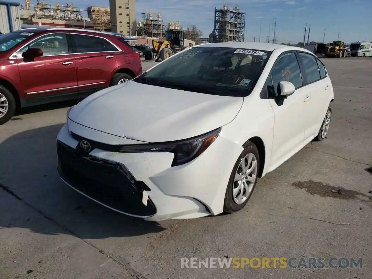 2 Photograph of a damaged car JTDEPMAE9MJ135237 TOYOTA COROLLA 2021