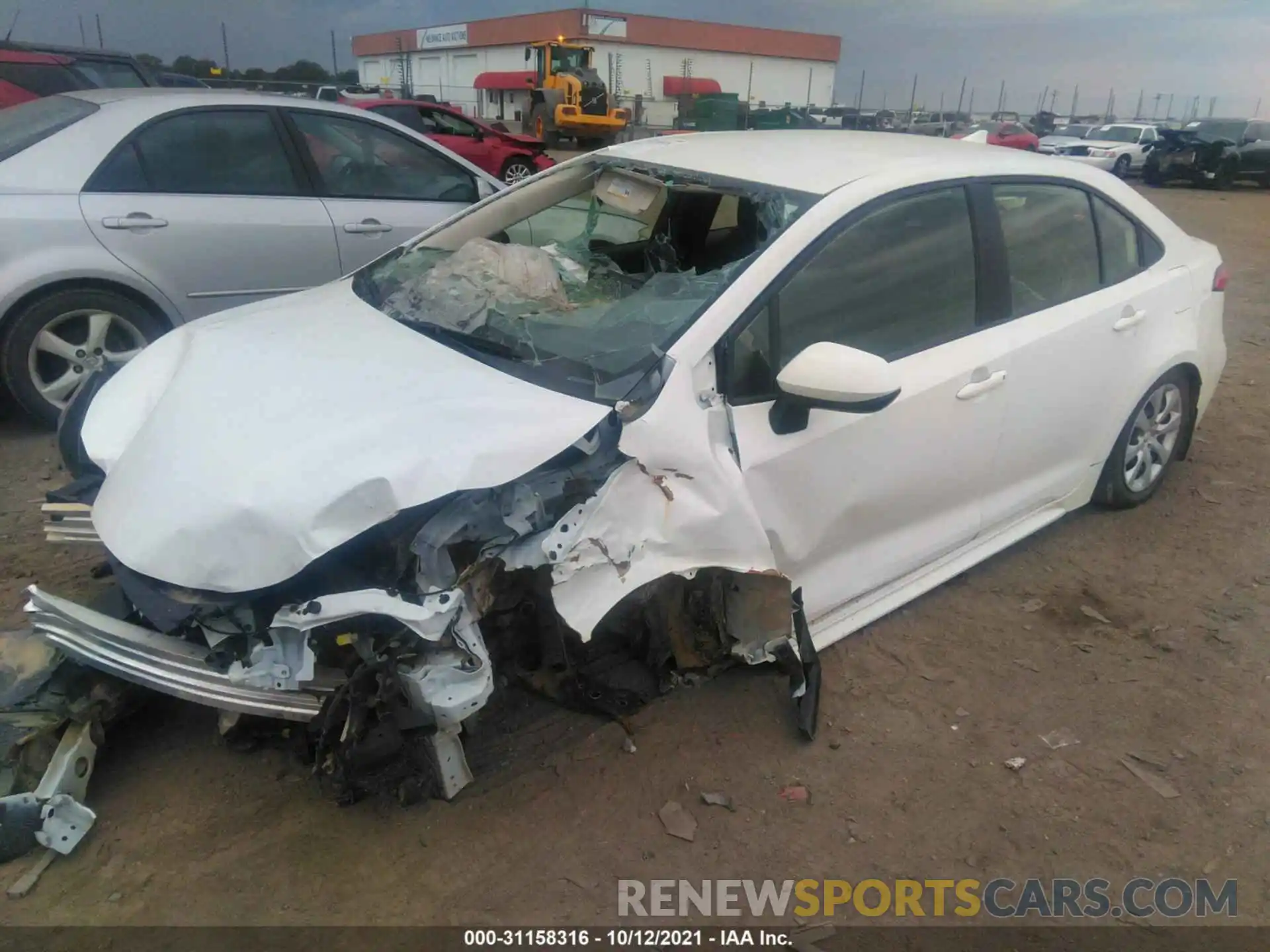 2 Photograph of a damaged car JTDEPMAE9MJ135660 TOYOTA COROLLA 2021