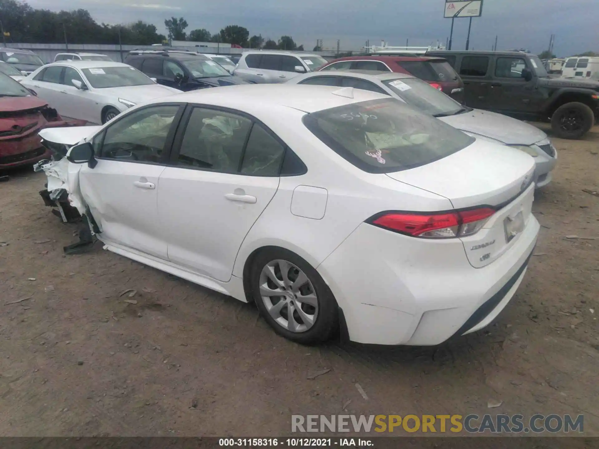 3 Photograph of a damaged car JTDEPMAE9MJ135660 TOYOTA COROLLA 2021