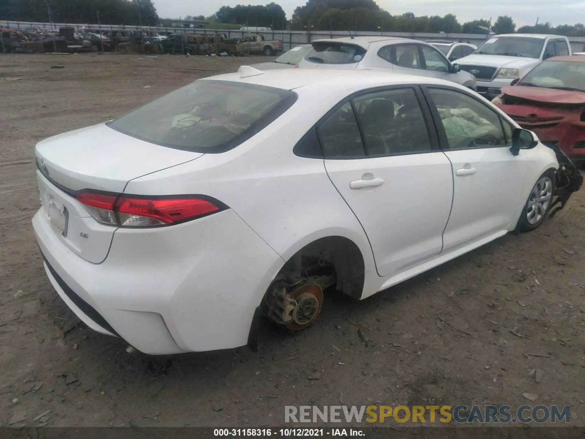 4 Photograph of a damaged car JTDEPMAE9MJ135660 TOYOTA COROLLA 2021