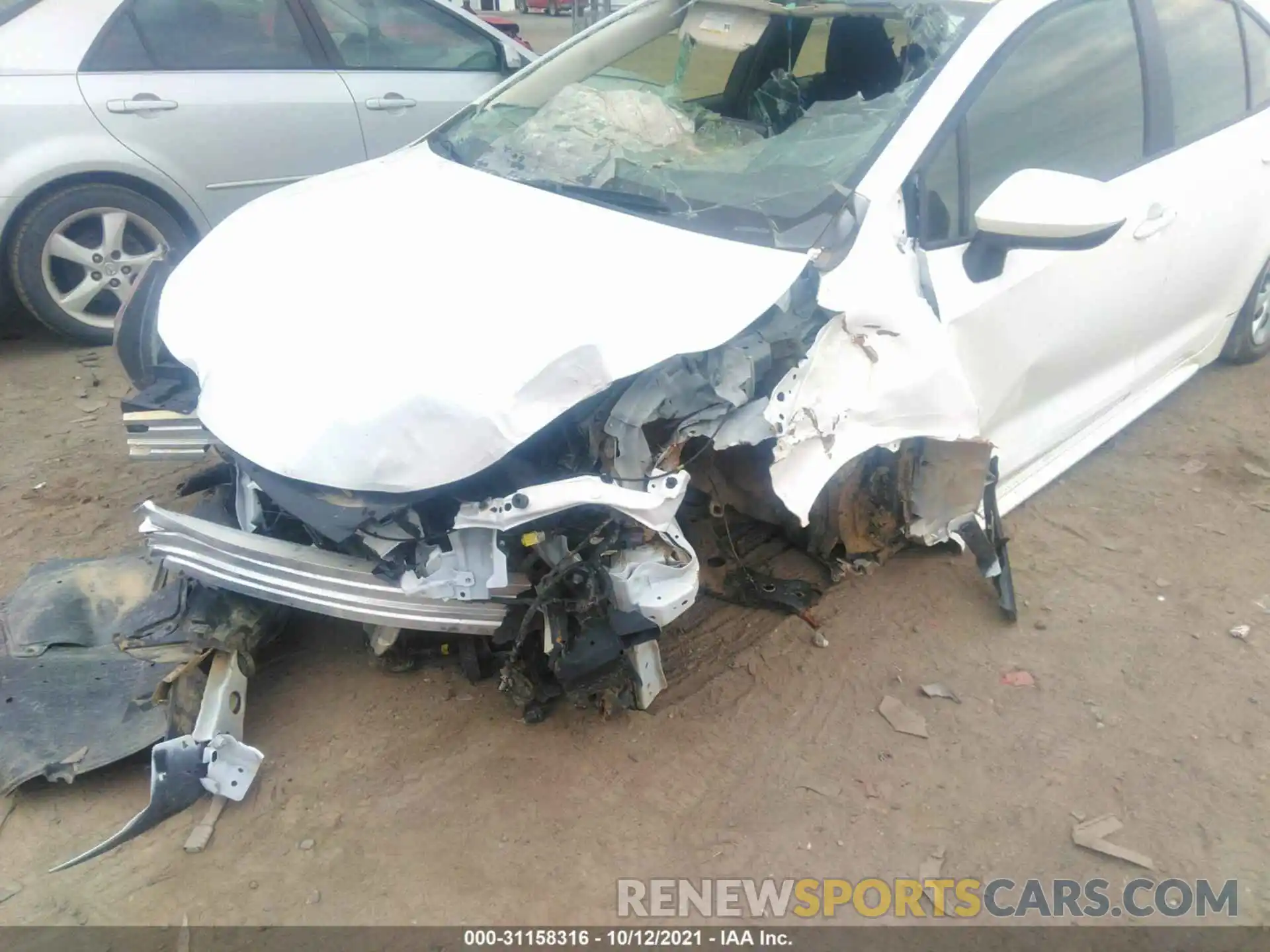 6 Photograph of a damaged car JTDEPMAE9MJ135660 TOYOTA COROLLA 2021