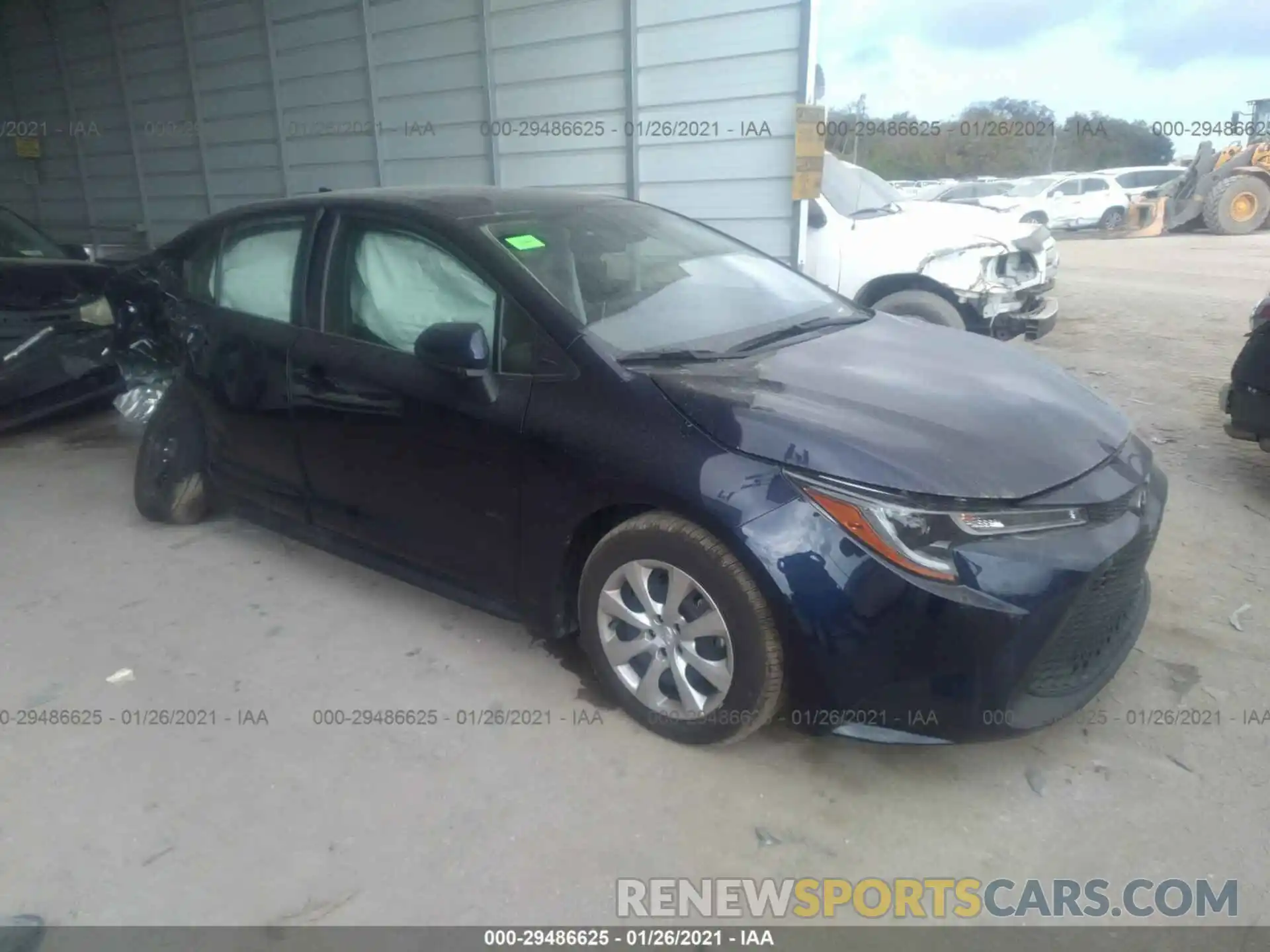 1 Photograph of a damaged car JTDEPMAE9MJ136484 TOYOTA COROLLA 2021