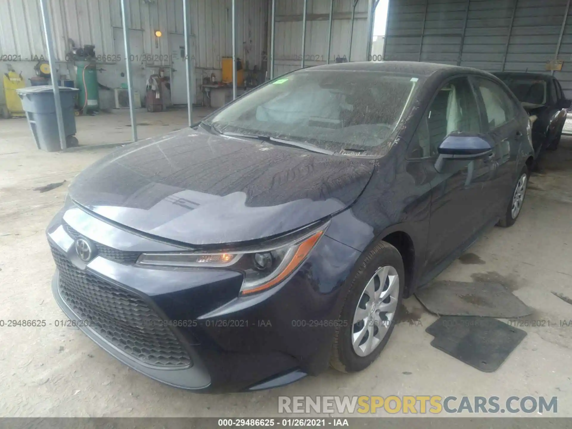 2 Photograph of a damaged car JTDEPMAE9MJ136484 TOYOTA COROLLA 2021