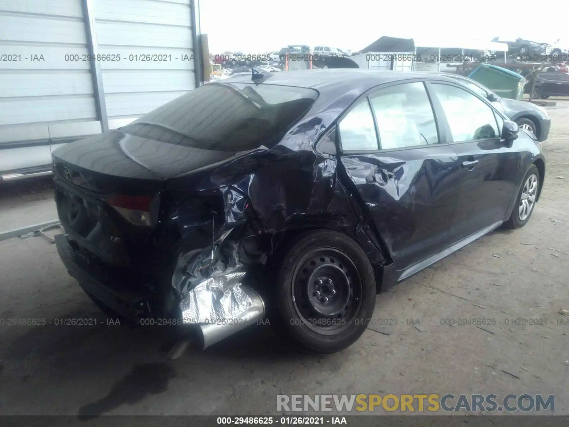 4 Photograph of a damaged car JTDEPMAE9MJ136484 TOYOTA COROLLA 2021