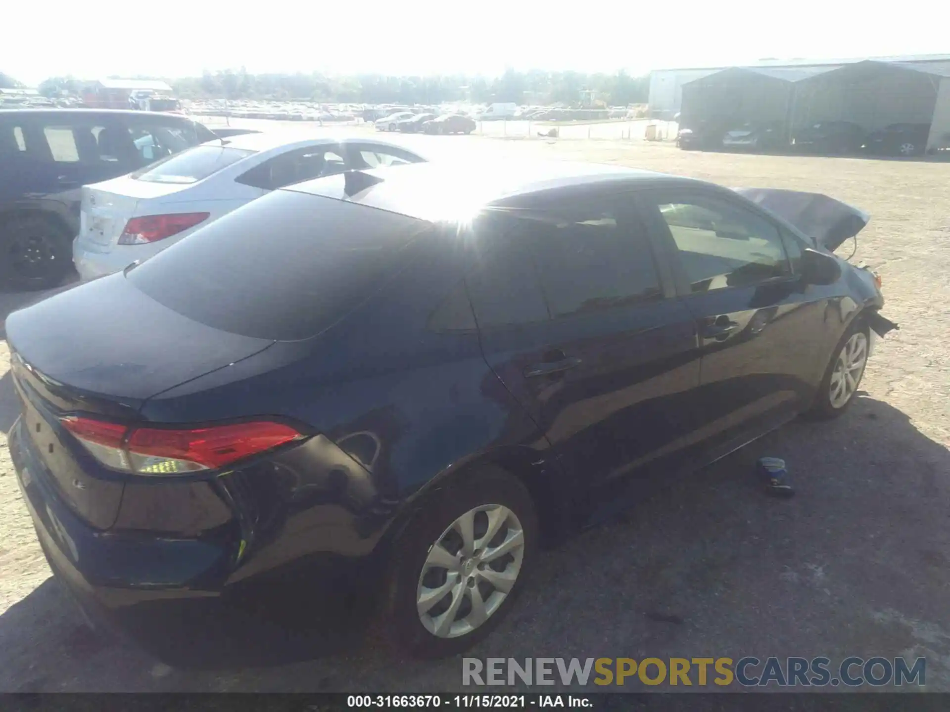 4 Photograph of a damaged car JTDEPMAE9MJ136775 TOYOTA COROLLA 2021