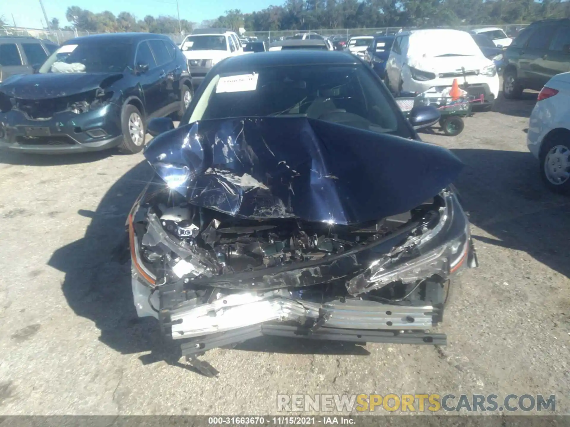 6 Photograph of a damaged car JTDEPMAE9MJ136775 TOYOTA COROLLA 2021