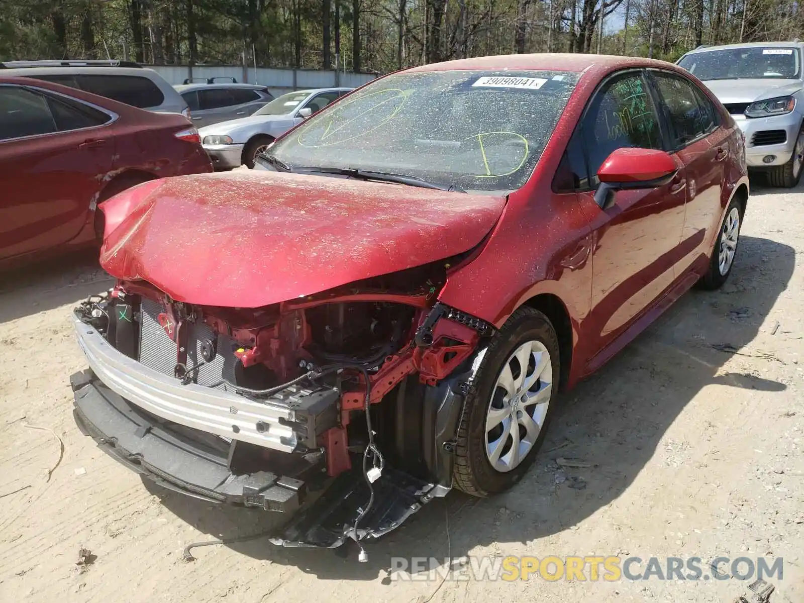 2 Photograph of a damaged car JTDEPMAE9MJ137389 TOYOTA COROLLA 2021