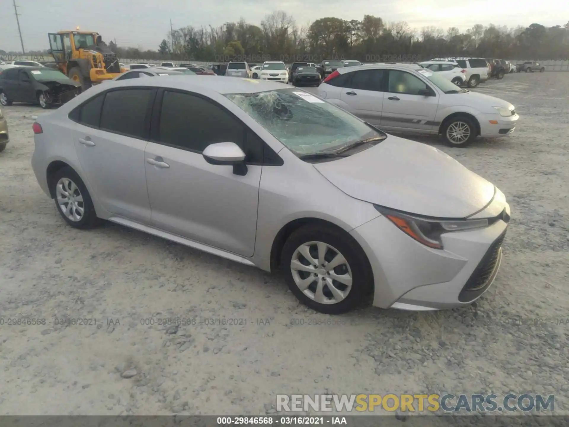 1 Photograph of a damaged car JTDEPMAE9MJ137523 TOYOTA COROLLA 2021