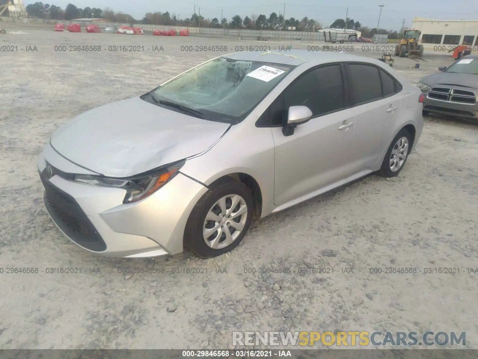 2 Photograph of a damaged car JTDEPMAE9MJ137523 TOYOTA COROLLA 2021