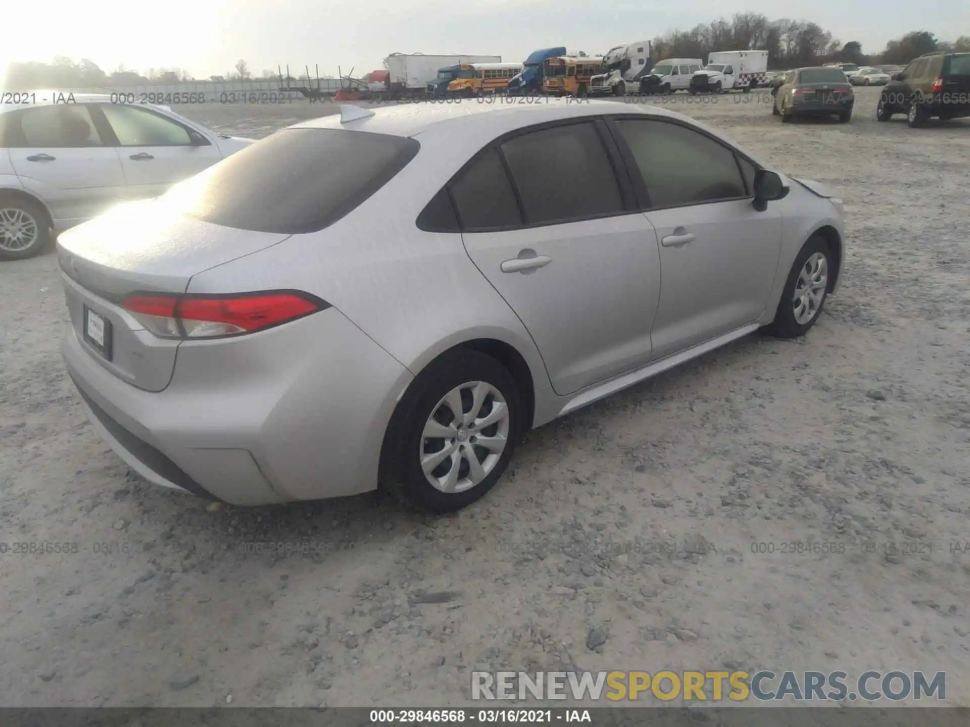 4 Photograph of a damaged car JTDEPMAE9MJ137523 TOYOTA COROLLA 2021