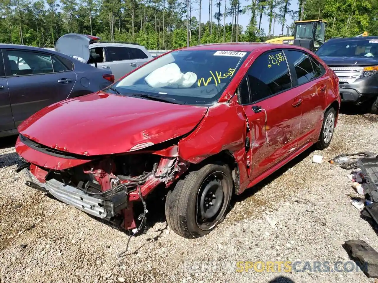 2 Photograph of a damaged car JTDEPMAE9MJ137795 TOYOTA COROLLA 2021