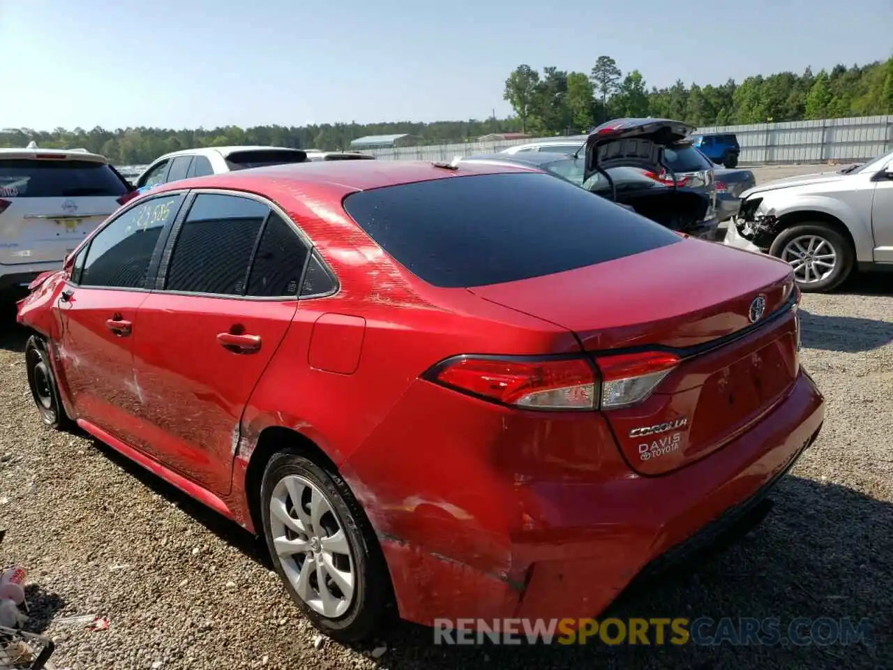 3 Photograph of a damaged car JTDEPMAE9MJ137795 TOYOTA COROLLA 2021