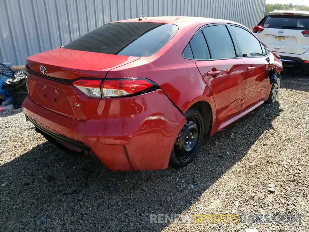 4 Photograph of a damaged car JTDEPMAE9MJ137795 TOYOTA COROLLA 2021