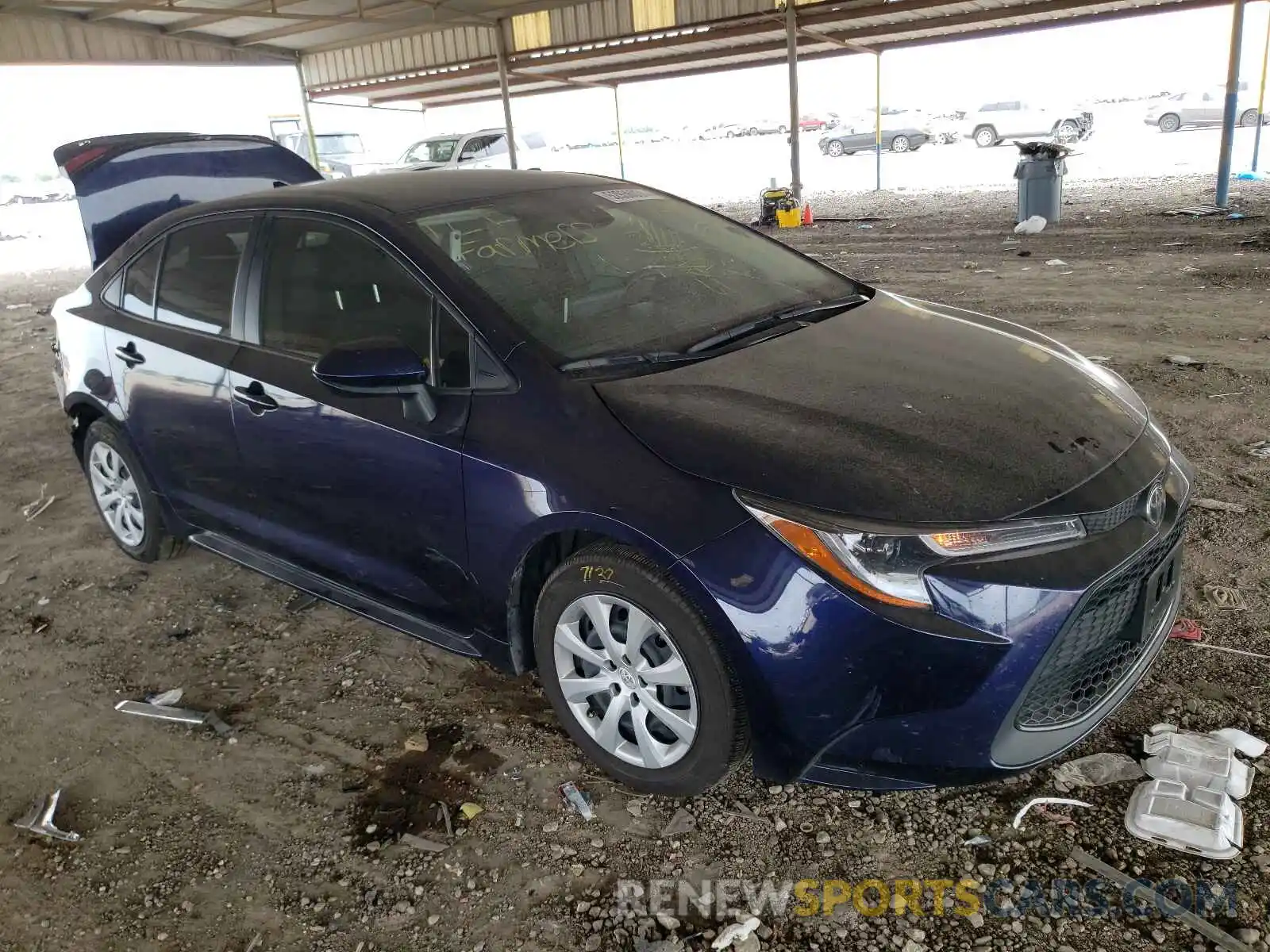 1 Photograph of a damaged car JTDEPMAE9MJ138140 TOYOTA COROLLA 2021