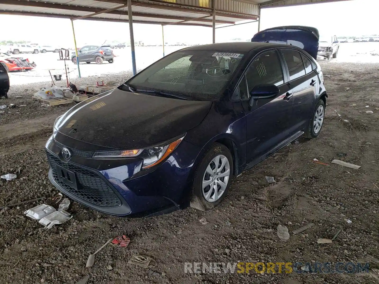 2 Photograph of a damaged car JTDEPMAE9MJ138140 TOYOTA COROLLA 2021