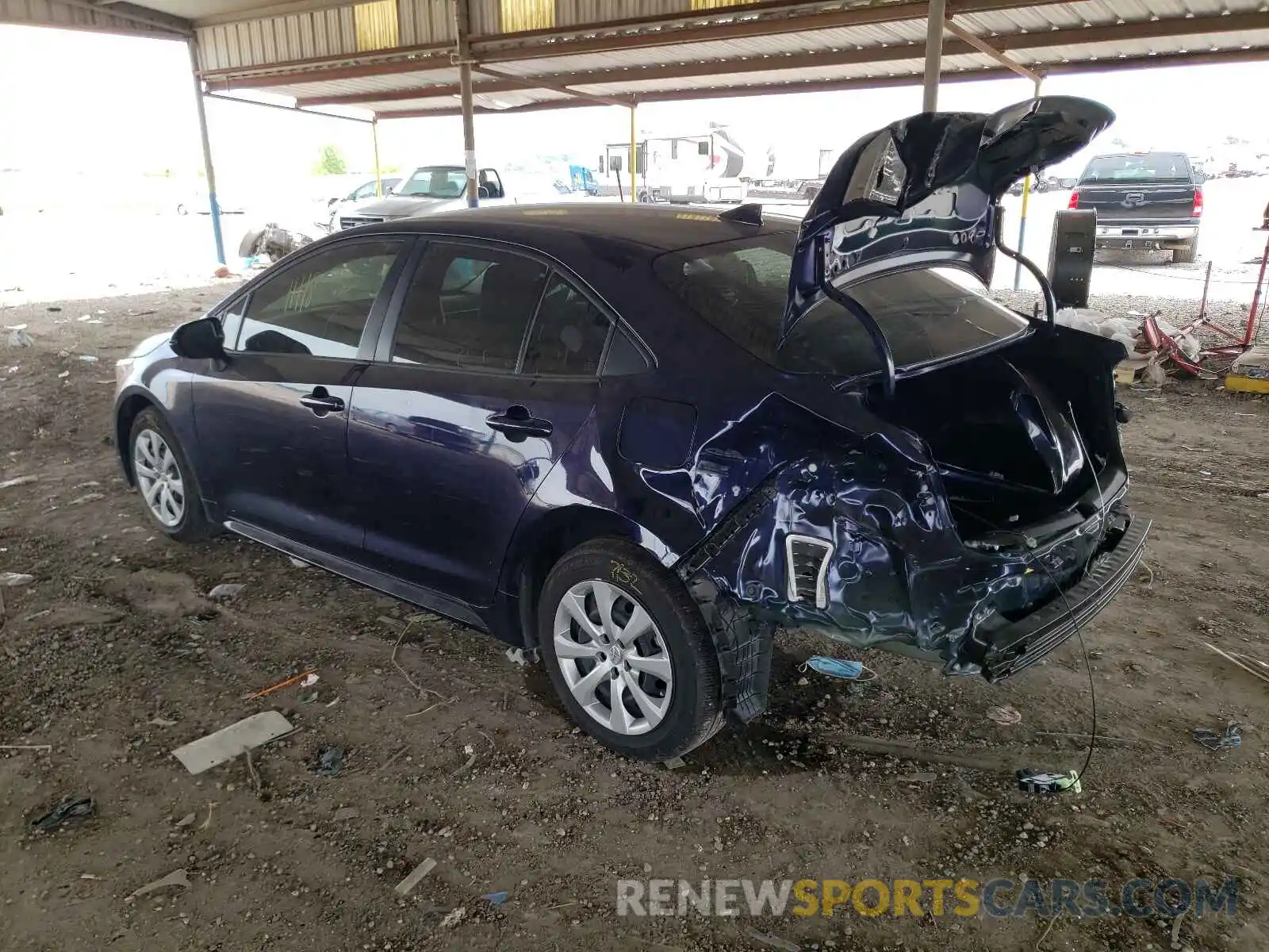 3 Photograph of a damaged car JTDEPMAE9MJ138140 TOYOTA COROLLA 2021