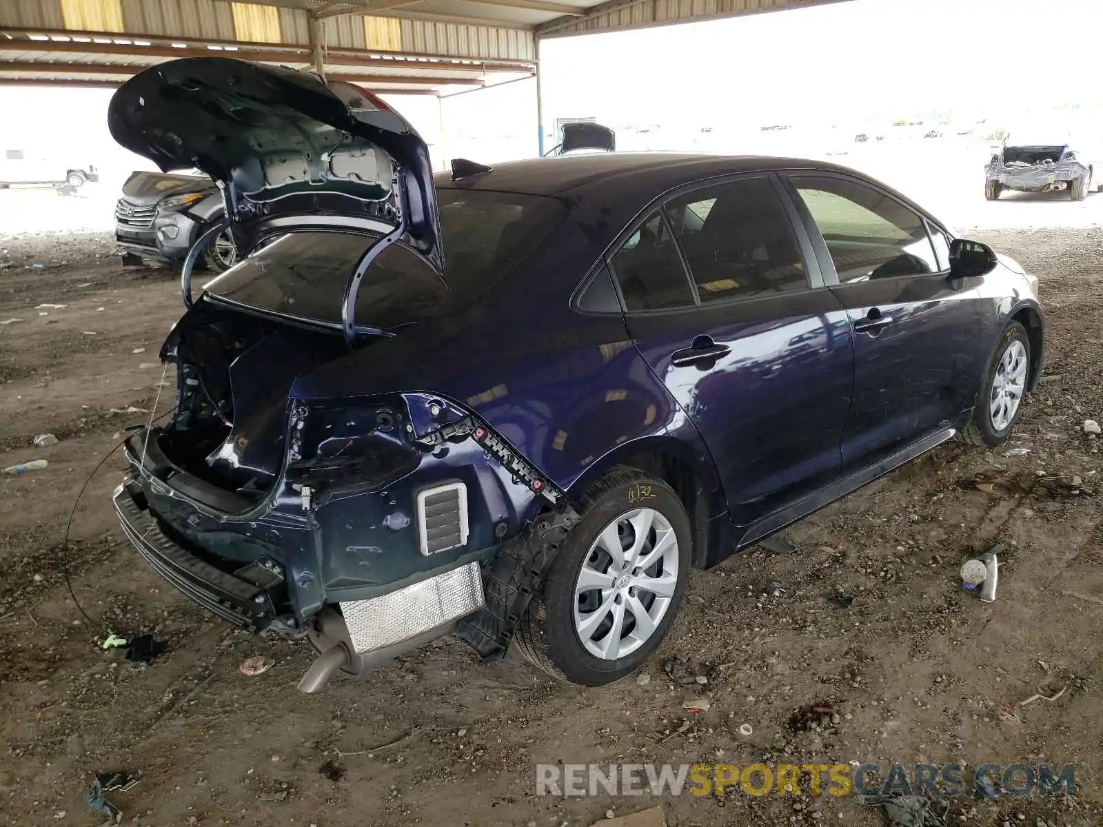 4 Photograph of a damaged car JTDEPMAE9MJ138140 TOYOTA COROLLA 2021