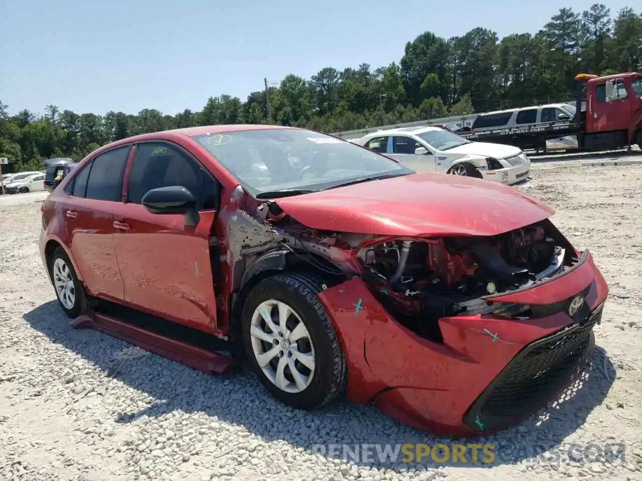 1 Photograph of a damaged car JTDEPMAE9MJ140163 TOYOTA COROLLA 2021