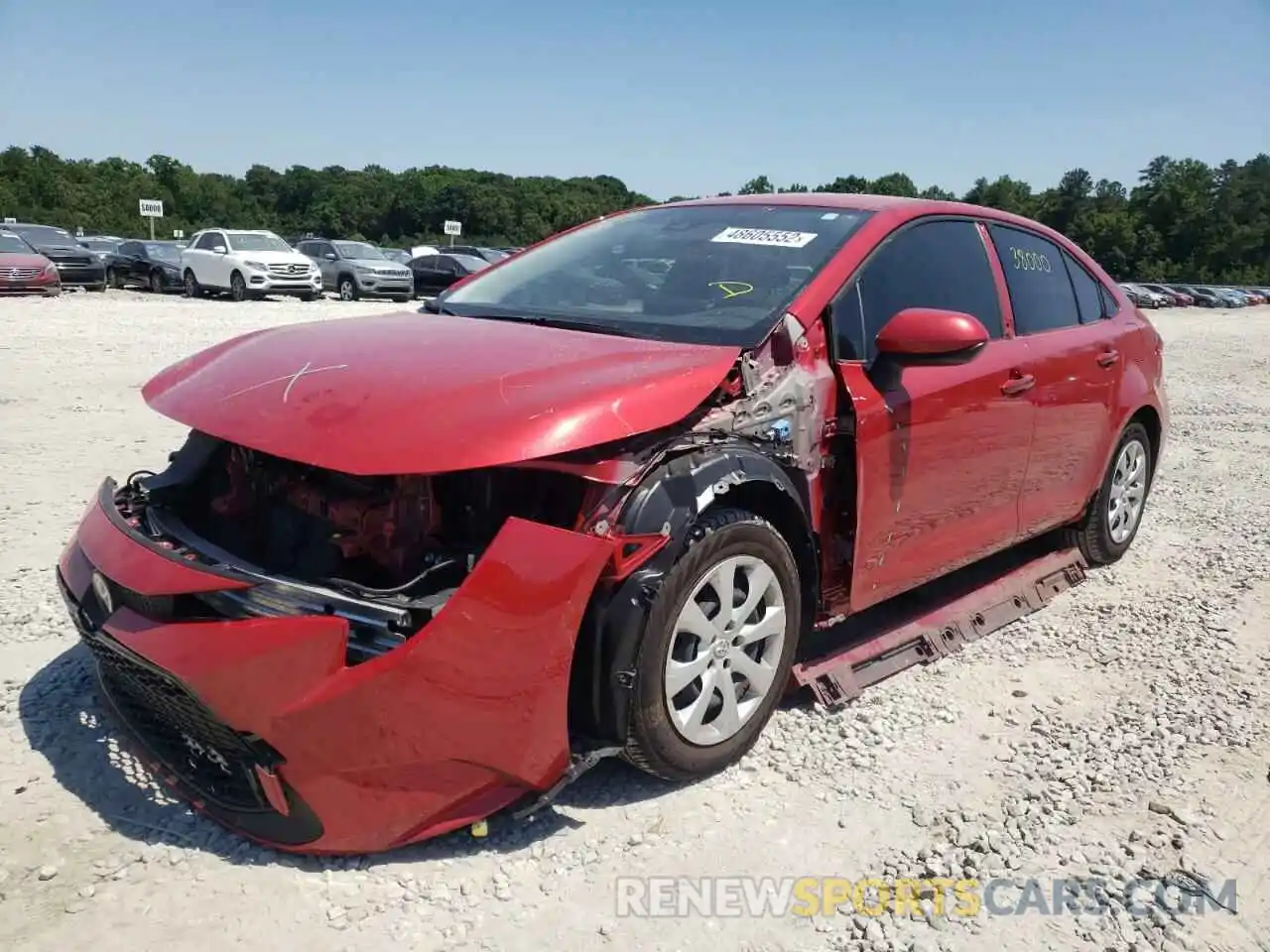 2 Photograph of a damaged car JTDEPMAE9MJ140163 TOYOTA COROLLA 2021