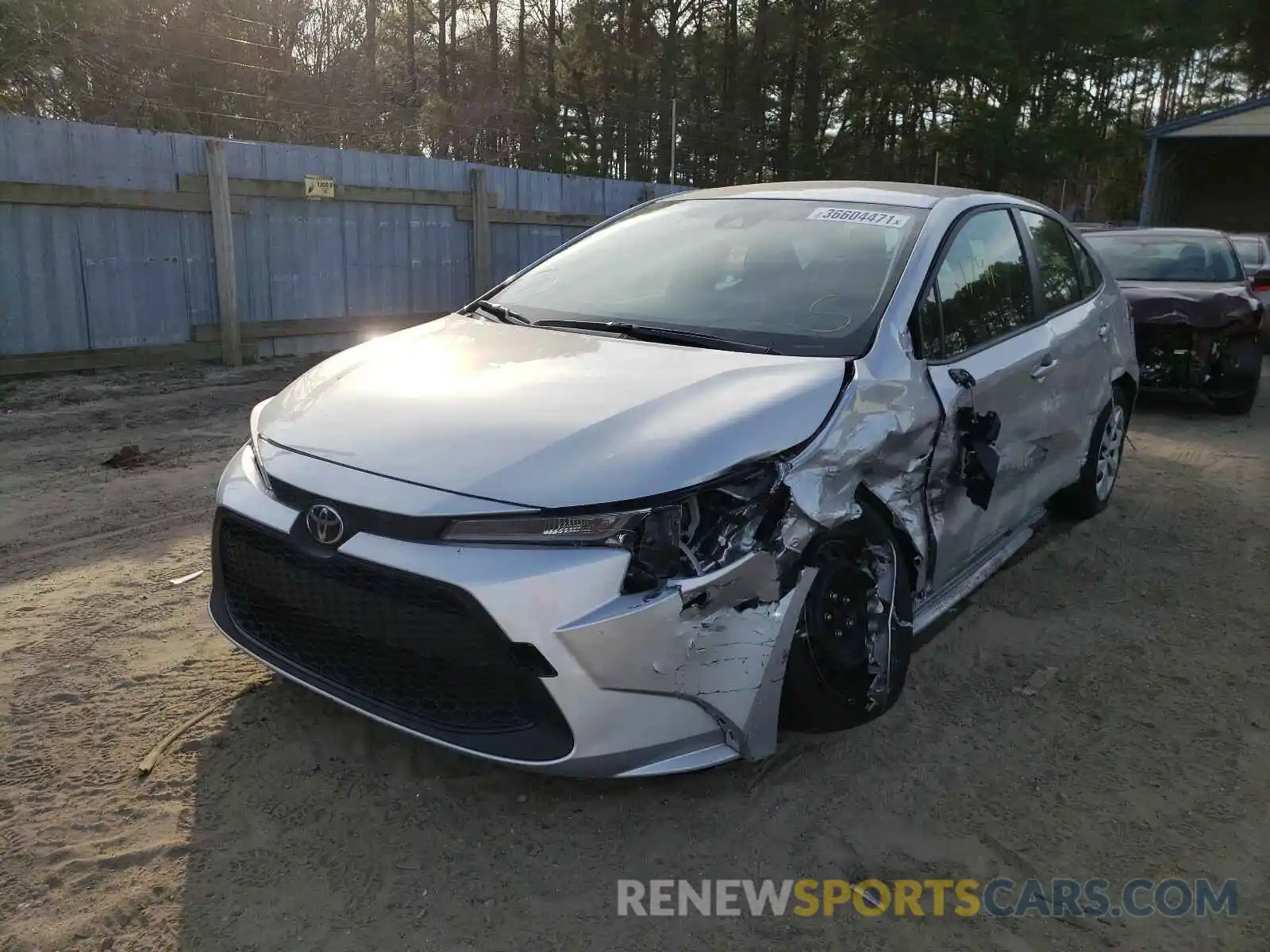 2 Photograph of a damaged car JTDEPMAE9MJ140681 TOYOTA COROLLA 2021