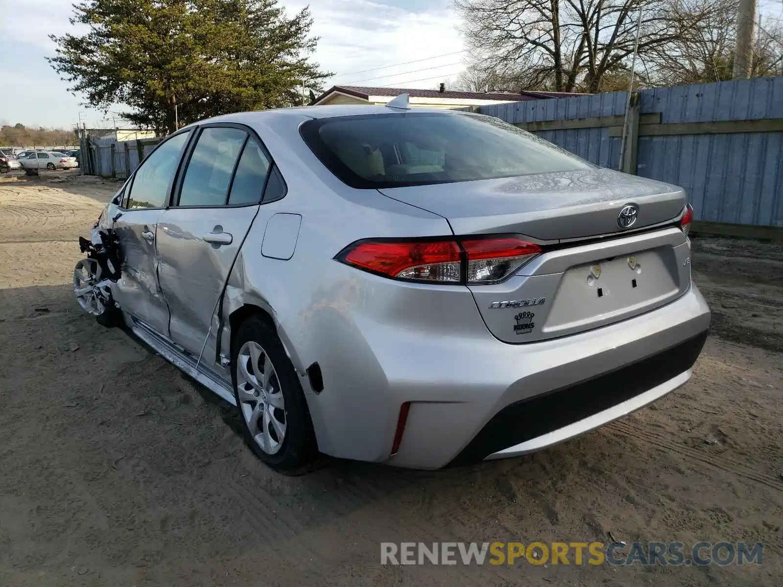 3 Photograph of a damaged car JTDEPMAE9MJ140681 TOYOTA COROLLA 2021