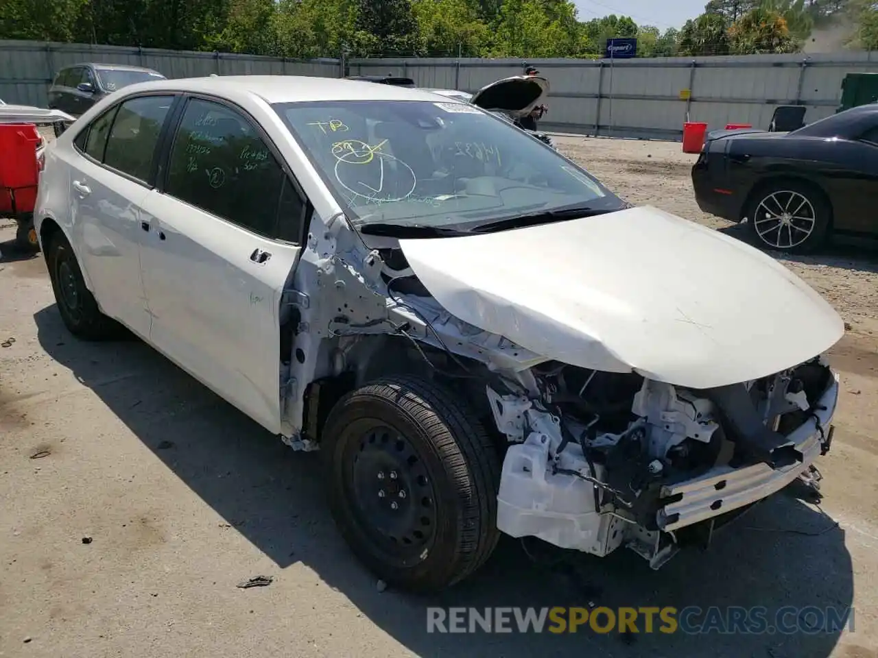 1 Photograph of a damaged car JTDEPMAE9MJ142978 TOYOTA COROLLA 2021