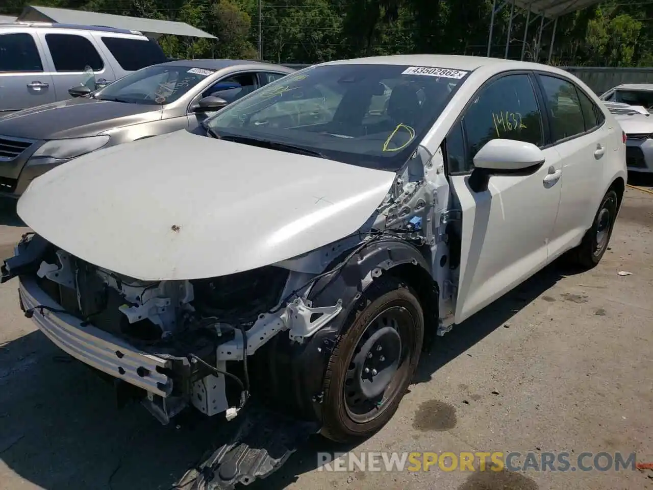 2 Photograph of a damaged car JTDEPMAE9MJ142978 TOYOTA COROLLA 2021