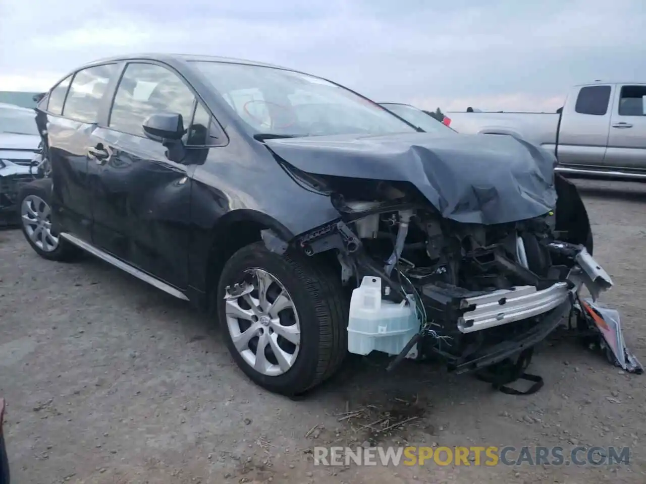 1 Photograph of a damaged car JTDEPMAE9MJ143631 TOYOTA COROLLA 2021