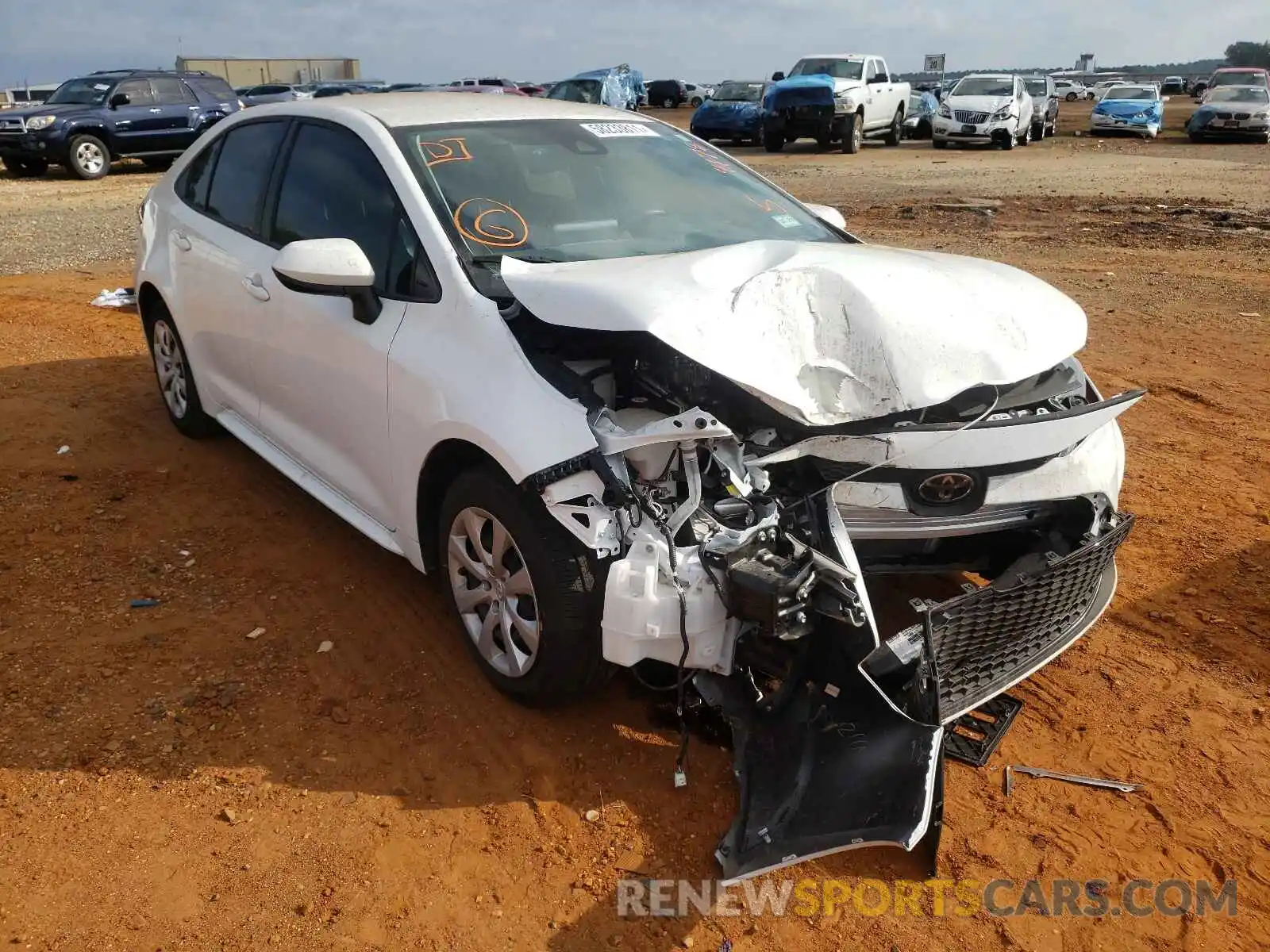 1 Photograph of a damaged car JTDEPMAE9MJ144178 TOYOTA COROLLA 2021